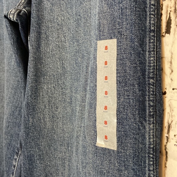 Old Navy Extra High-Waisted Trouser Wide-Leg Jeans Size 8 Petite - Picture 7 of 7